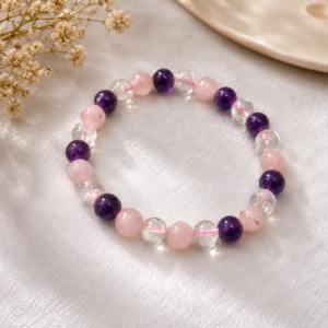 Amethyst + Rose + Clear Quartz