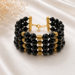 Black Agate 4 line Breclate