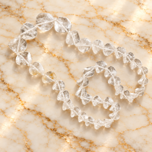 Clear Quartz Twist Mala