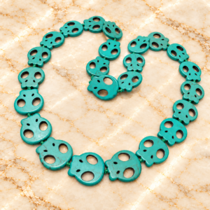 Turquoise Skull Fancy Mala