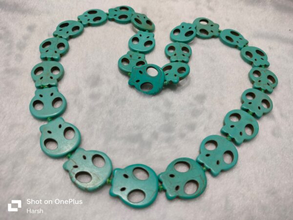 Turquoise Skull Fancy Mala