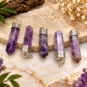 Amethyst Pencil Pendant