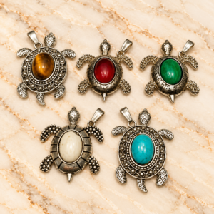 Tortoise Metal Pendant