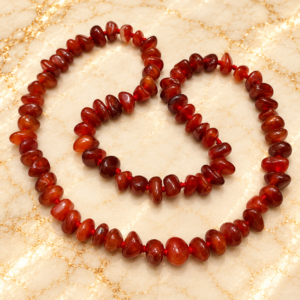 Red Carnelian Uncut Gathi Mala