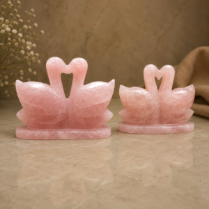 Rose Quartz Joint Duck Pair