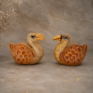 Yellow Avenchurine Painting Duck Pair