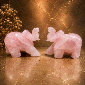 Rose Quartz Elephant