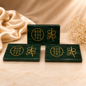 Green Zade Carving Plate