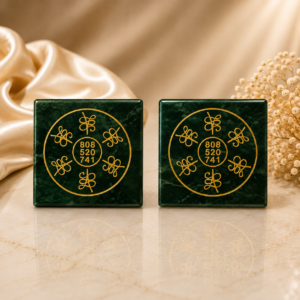 Green Zade Carving Plate