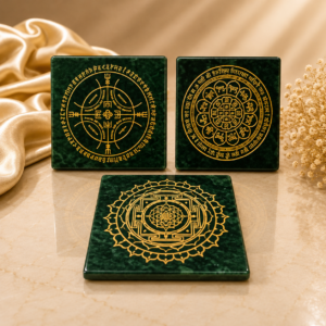 Green Zade Carving Plate