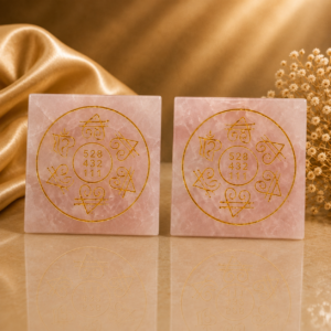 Rose Quartz Carving Plate