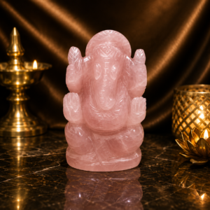Rose Quartz Ganesh Ji