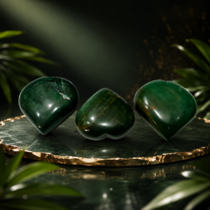 Green Zade Heart Stone
