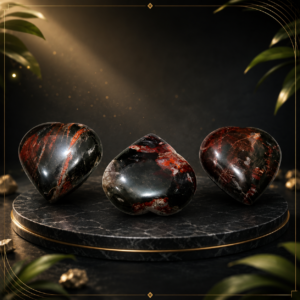 Hemetite Jasper Heart Stone
