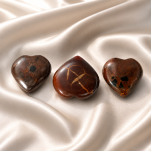Spider Septarian Heart Stone