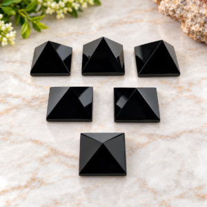 Black Agate Pyramids