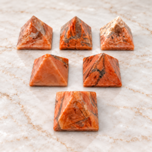 Peach Moonstone Pyramids