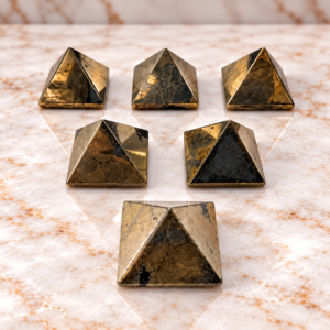 Pyrite pyramids