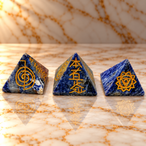 Sodalite Reiki Pyramids