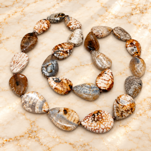 Fire Agate Fancy Mala