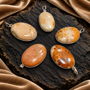 Sea Coral Oval Pendant