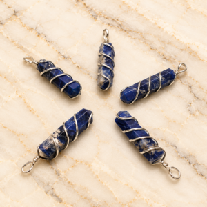 Sodalite Raping Pencil Pendants