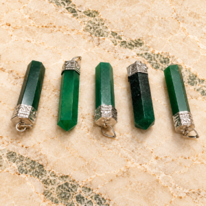 Green Zade Pencil Pendant