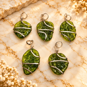Synthetic Moldavite Pendant