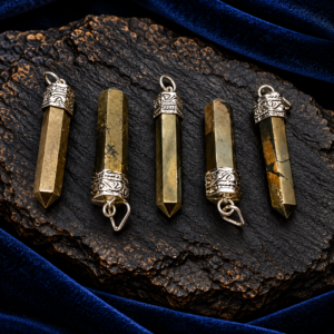 Pyrite Pencil Pendants