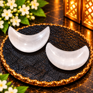 Selenite Moon Bowl