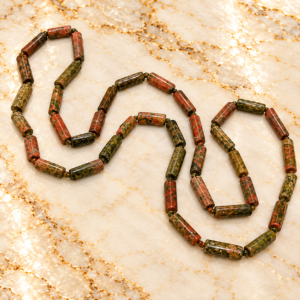 Unakite Pipe Mala