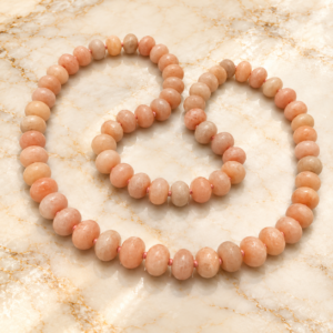 Peach Moonstone Fancy Mala