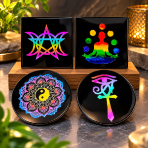 Black Agate Sticker Plate