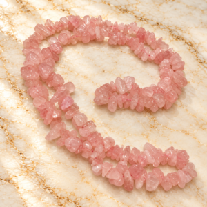 Rose Quartz Uncut Mala