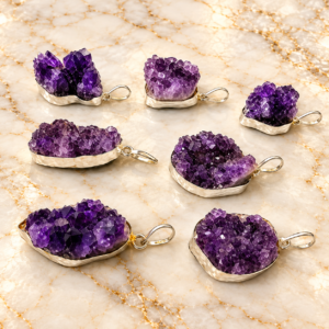 Amethyst Cluster Pendant
