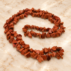 Red Sunstone Uncut Mala