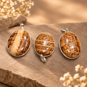 Aragonite Oval Pendant
