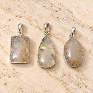 Golden Rutile Pendant