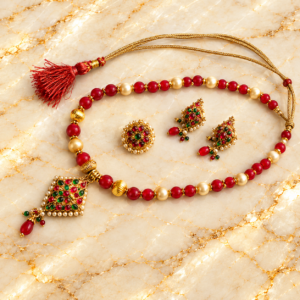 Fancy Mala With Earing And Ring