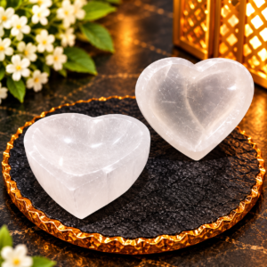 Selenite Heart Bowl