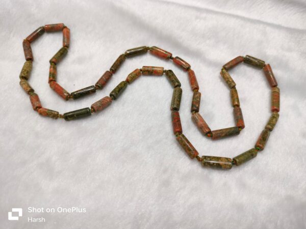 Unakite Pipe Mala