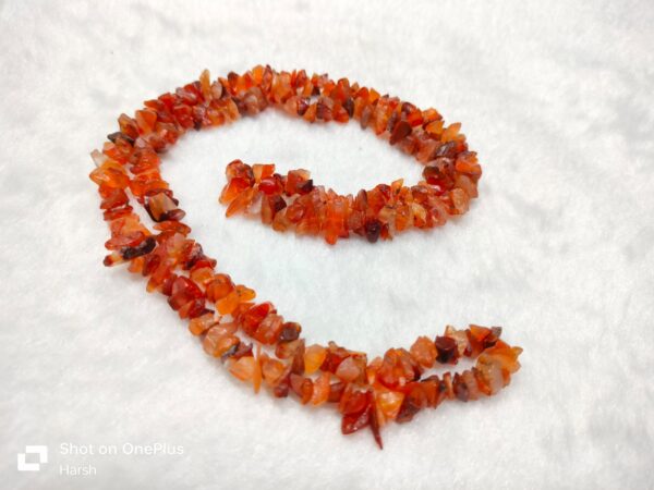 Red Carnelian Uncut Mala