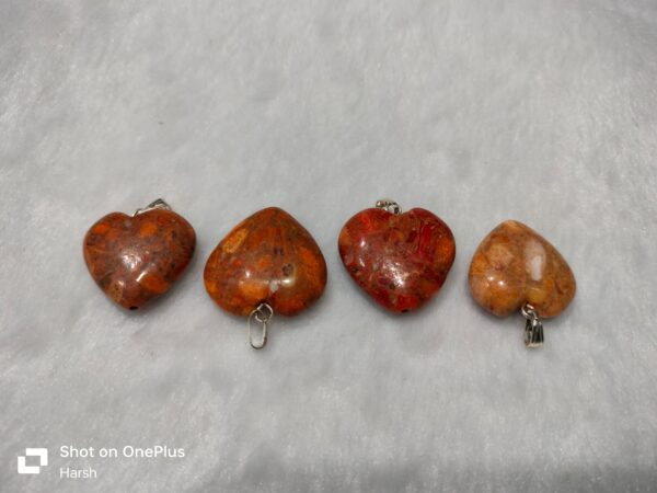 Spotted Jasper Heart Pendant