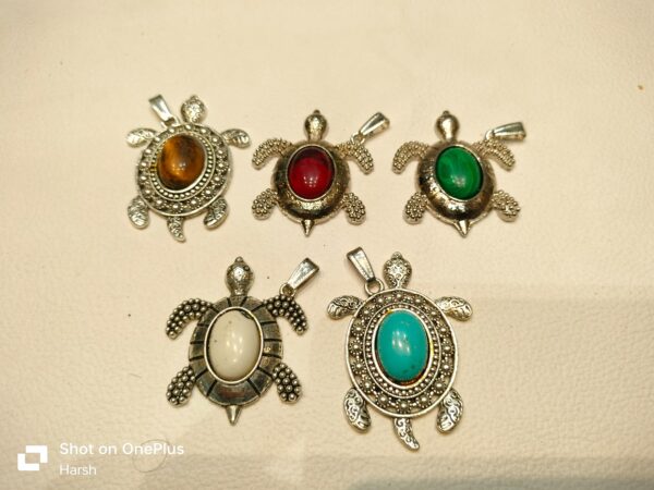 Tortoise Metal Pendant