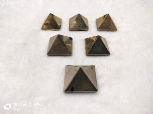 Pyrite pyramids