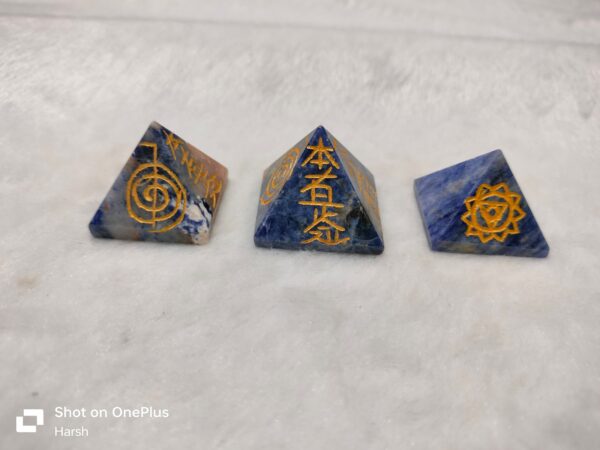 Sodalite Reiki Pyramids