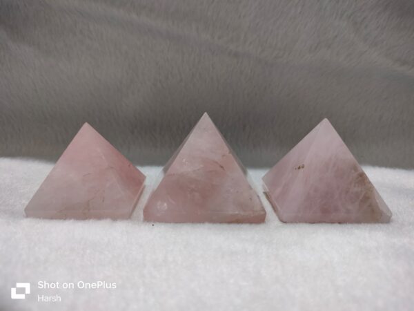 Rose Quartz Pyramids
