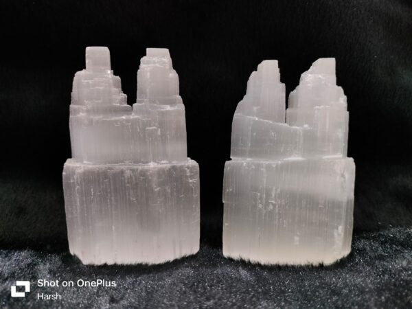 Selenite Twins Tower