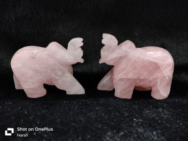 Rose Quartz Elephant