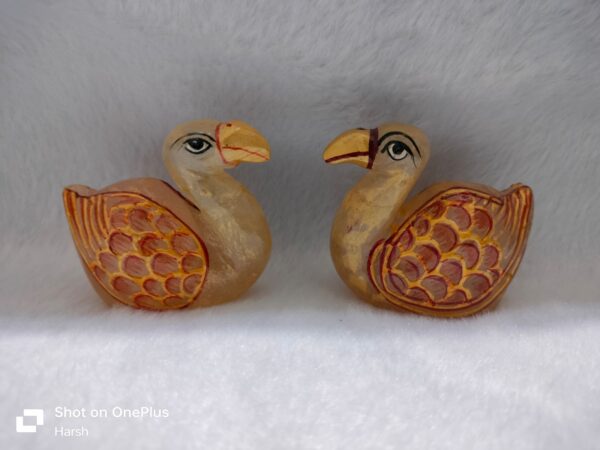Yellow Avenchurine Painting Duck Pair